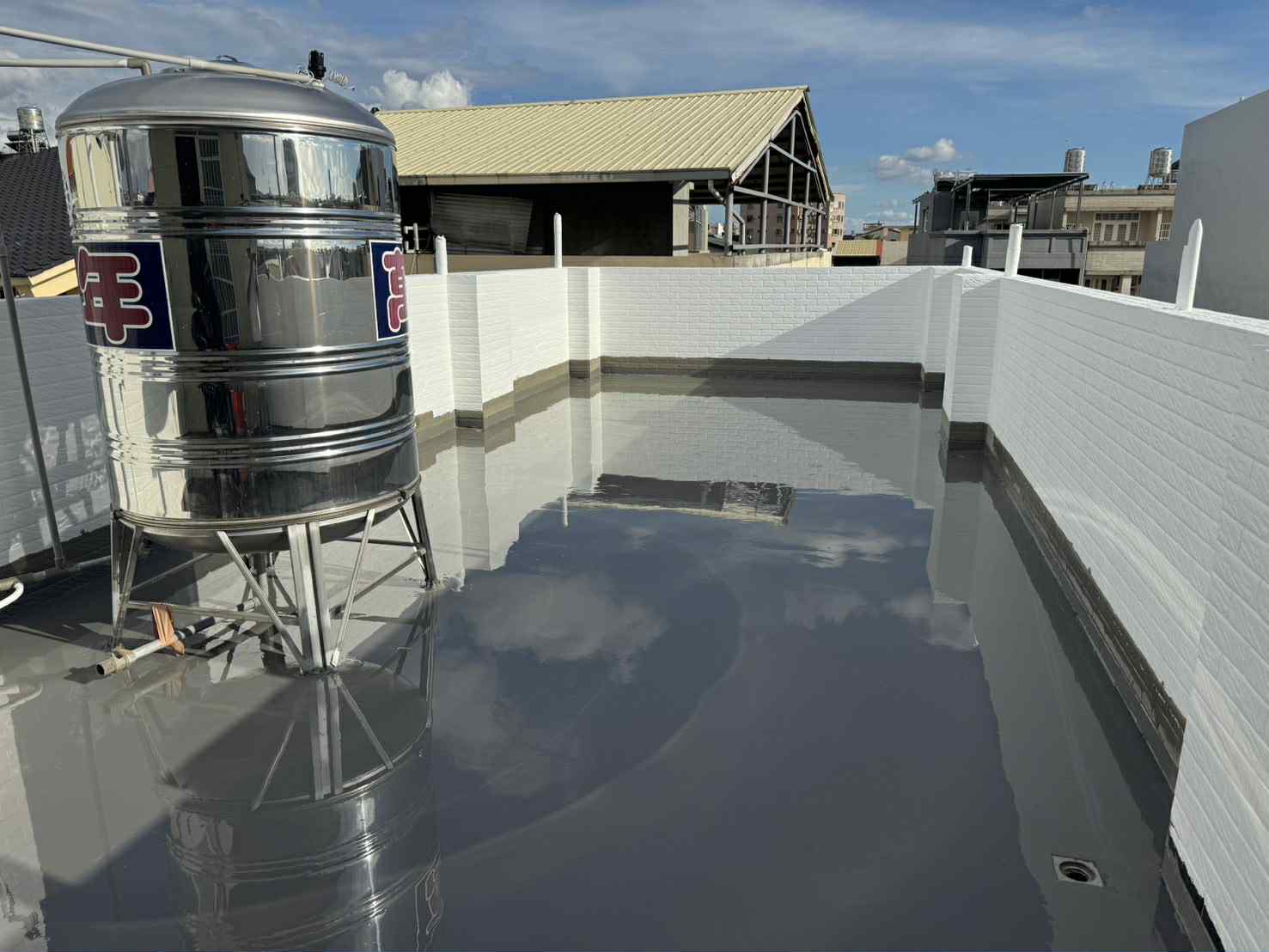 台南大勇街 透天屋頂PU防水工程