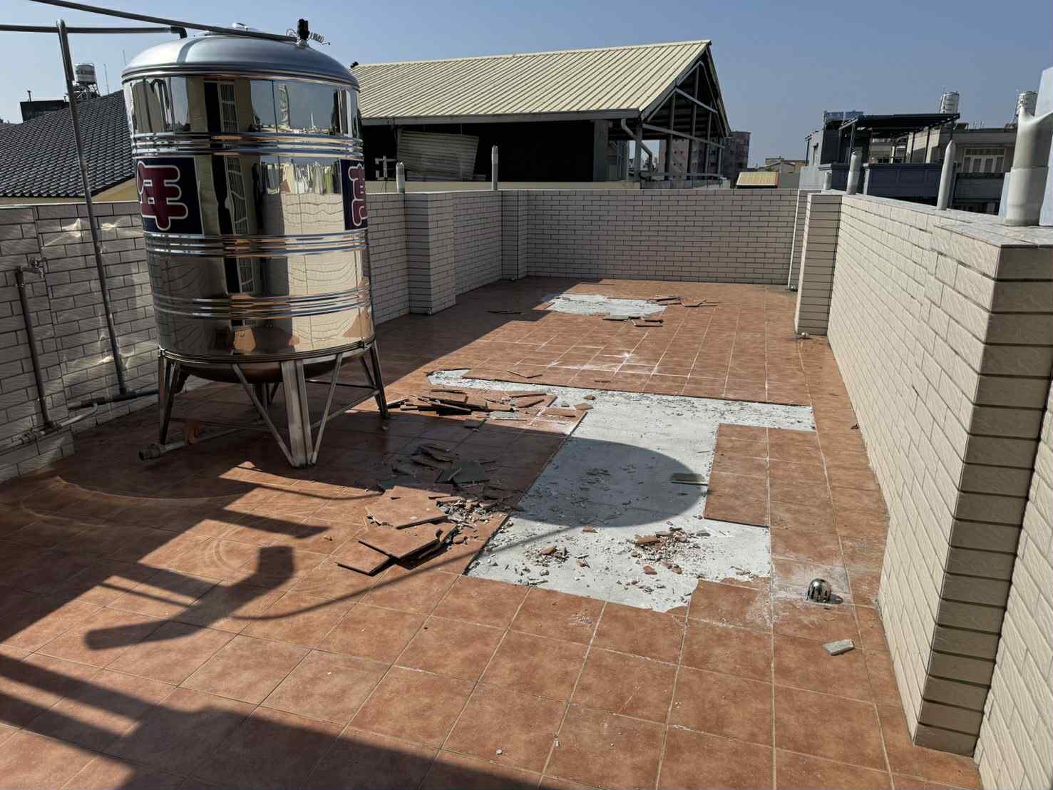 台南大勇街 透天屋頂PU防水工程