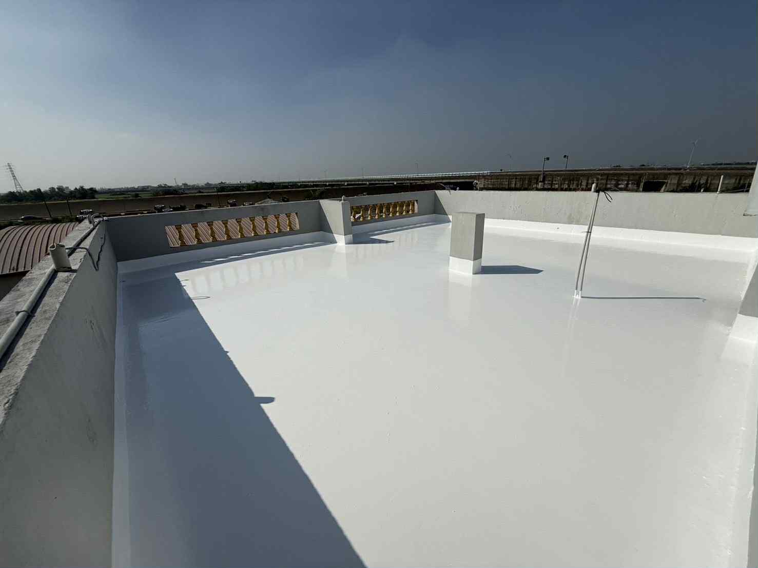 台南新營屋頂PU防水面漆保養
