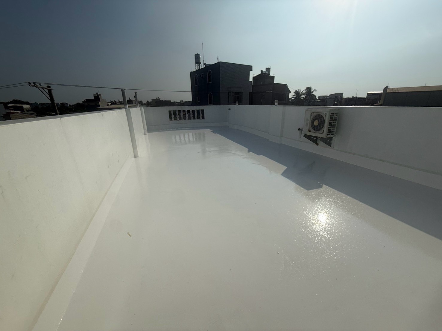 台南市後壁區透天屋頂PU防水工程
