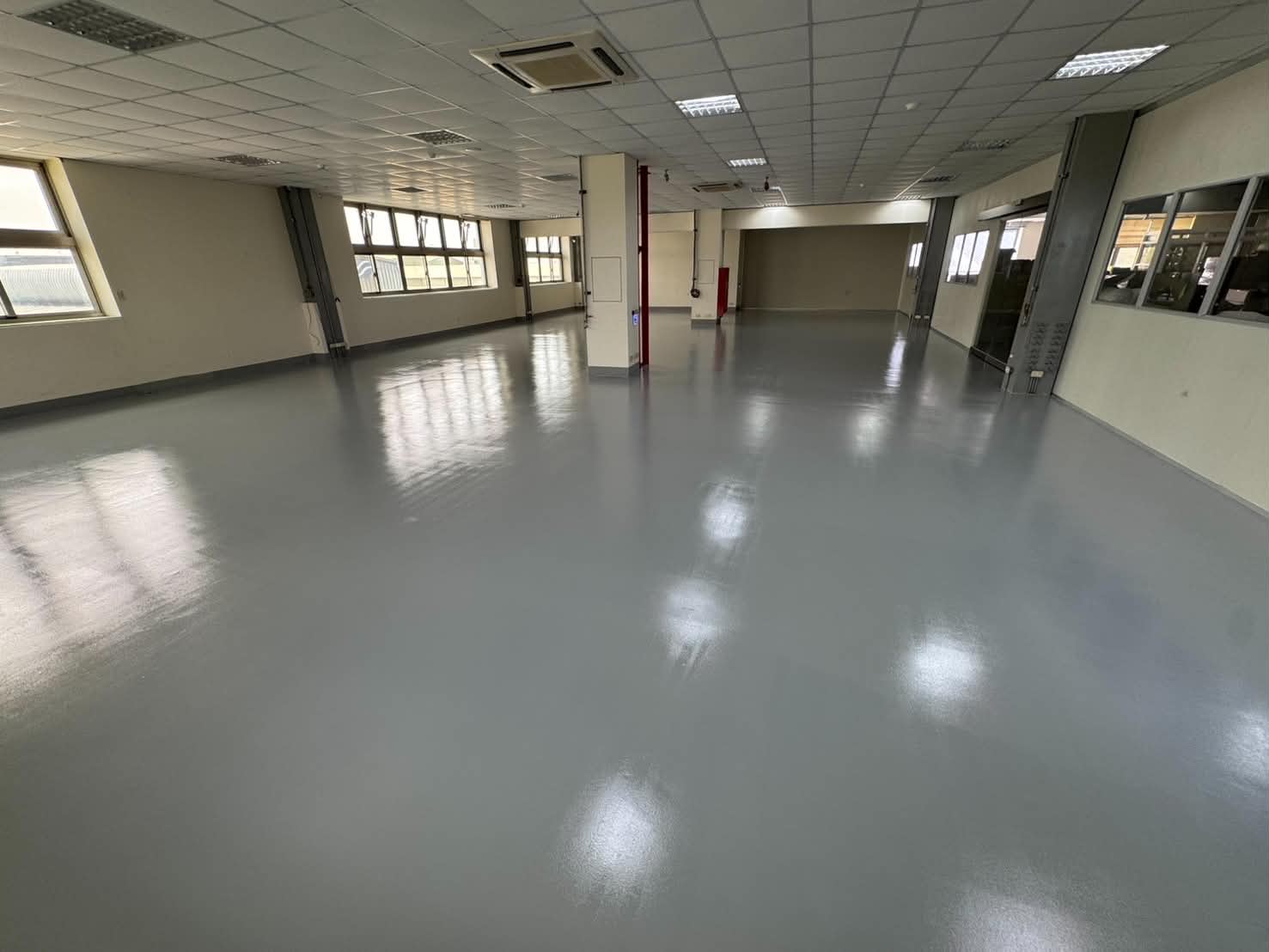 台南永康科工區廠房 抗靜電EPOXY地坪 