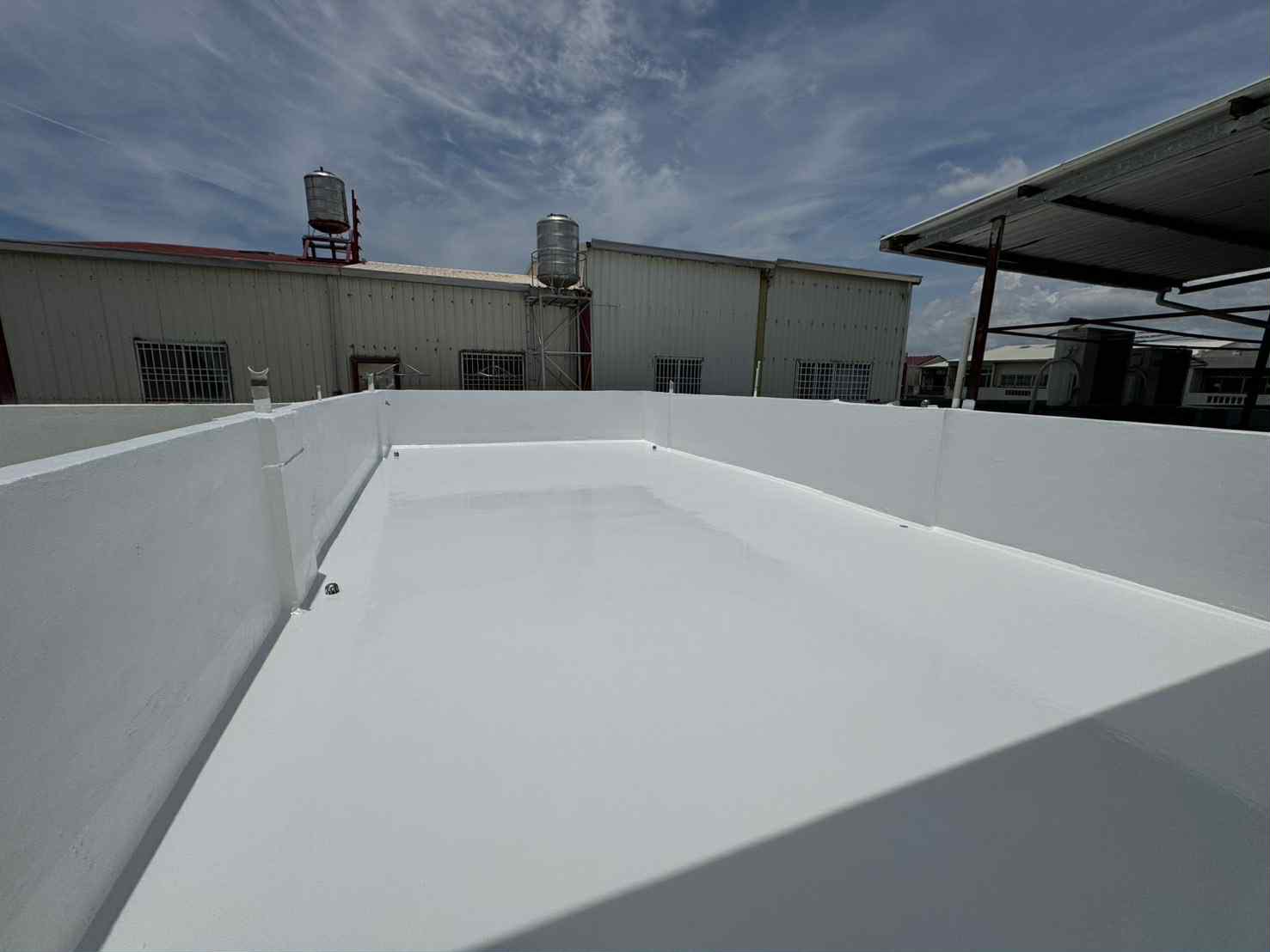 台南鹽水透天屋頂 PU防水工程